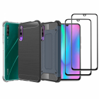 Set protectie 5 in 1 pentru Huawei P Smart Pro 2019 Honor 9X Pro cu 3 