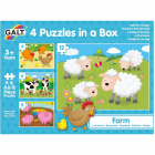 Set 4 Puzzle uri Animale de la ferma 4 12 piese