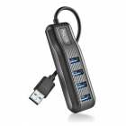Hub USB 3 0 NGS Port 3 0 4 porturi negru