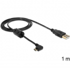 Cablu Delock USB A tata la USB micro B tata in unghi de 270 grade