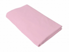 Cearceaf roz KidsDecor cu elastic din bumbac 80 x 190 cm