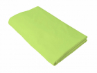 Cearceaf verde KidsDecor cu elastic din bumbac 80 x 190 cm