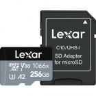 Card de memorie 1066X 256GB MicroSDXC Clasa 10 UHS I U3 Adaptor SD