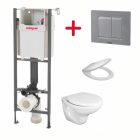 Set rezervor incastrat Wirquin Lineo vas WC capac WC clapeta actionare