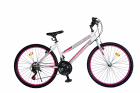 Bicicleta MTB Dame Vision Venus Culoare Alb Roz Roata 24 Otel