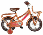 Bicicleta Volare Lovely Stars pentru fete 12 inch culoare Auriu frana 