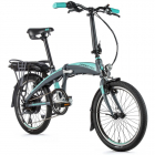 Bicicleta electrica bike Folding Leader Fox Tifton 20 gri mat tourquoi