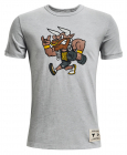 Tricou copii Under Armour Project Rock Sms SS gri L