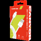 CANYON UC 1 Type C USB Standard cable cable length 1m White 15 8 2 100