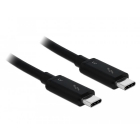 Cablu de date USB C Thunderbolt 3 USB C 0 5m Black