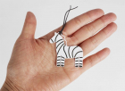 Semn de carte zebra