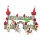 Set jucarii din lemn Castelul Dragonului 59 piese