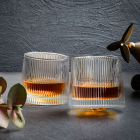 Set 2 Pahare whiskey Deluxe Rotating Vertical