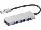 Hub USB 3 0 1x USB 3 0 3x USB 2 0 Sandberg 333 67 aluminiu