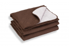 Cuvertura de pat Somnart Chocolate microfibra soft touch 220X240 cm
