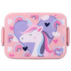 Cutie pentru alimente Prt Unicorn pink 16x13x6 cm