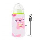 Incalzitor portabil pentru biberoane Bebumi B Imprimeu Pisica roz