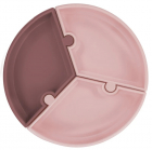 Farfurie puzzle Minikoioi 100 premium silicone pinky pinkvelvet rose