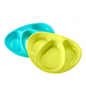 Set farfurii compartimentate Explora Tommee Tippee 2 buc Turquoise Gal