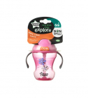 Cana Easy Drink cu pai Explora Tommee Tippee 230 ml floricele roz