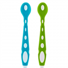 Set 2 lingurite din silicon BabyJem Soft Spoon BlueGreen