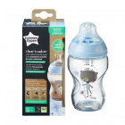 Biberon sticla Tommee Tippee Closer to Nature 250 ml 0 luni Albastru