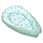 Culcus babynest turquoise bumbac organic