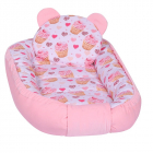 Baby Nest multifunctional catifea si bumbac Powder Cupcake