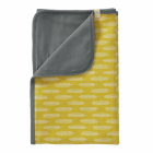 Paturica bebelusi din bumbac organic Havre vintage yellow 80x100 cm