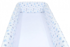 Aparatori laterale maxi pentru patut Blue and Grey Stars White