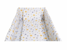 Aparatori laterale maxi pentru patut Yellow and grey stars White