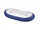 Baby nest cu 2 fete BabyJem Luxury Between Parents Dark BlueBlue