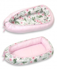 Baby Nest reversibil multifunctional pentru bebelusi Rose Garden Pink 