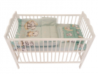 Lenjerie Bear On Moon Mint 3 piese 120x60