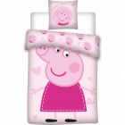 Set lenjerie pat copii Peppa Pig 100x135 40x60 SunCity BRM000188