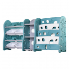 Organizator pentru carti si jucarii Nichiduta Big Tree Blue Green