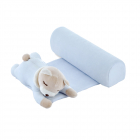 Pernuta pozitionator BabyJem anti rasucire pentru bebelusi Teddy Blue 