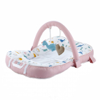 Saltea multifunctionala Sit and Play cu bara jucarii Dino Pink