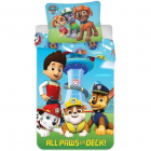 Set lenjerie pat copii Paw Patrol All Paws On Deck 100x135 40x60 SunCi