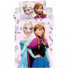Set lenjerie pat copii Frozen Anna and Elsa 100x135 40x60 SunCity
