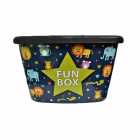 Cutie depozitare pentru copii 50 litri Fun Box V2 multicolor cu animal