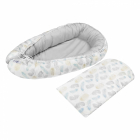 Salteluta 3 in 1 Baby Nest multifunctional din bumbac Feathers