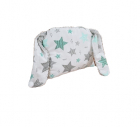 Pernuta bebelusi cu urechi Dog Minky gray Mint stars 30x35 cm