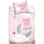 Set lenjerie pat copii Peppa Pig Tutu Cute 100x135 40x60 SunCity