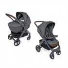 Carucior copii Chicco Duo Style Go Up Crossover Cool Grey 0luni