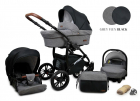 Carucior Optimal 3 in 1 Grey Flex Black