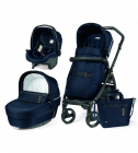 Carucior 3 in 1 Peg Perego Book 51 Black and Gold Rock Navy