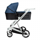 Carucior Bebumi Space 2 in 1 Navy cadru alb