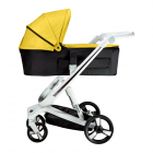 Carucior Bebumi Space 2 in 1 Yellow cadru alb