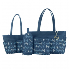 Set geanta multifunctionala Nicole Navy Clevamama